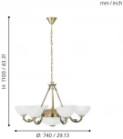 Подвесная люстра Eglo Savoy 82749 (220V, на цепи)