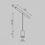 Трековый светильник 3W 48V Maytoni Focus LED C105PL-3W3-6K-B (круглые)