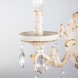 Бра Eurosvet Lia 3585/1 белый/прозрачный хрусталь Strotskis