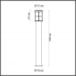 Наземный фонарь Odeon Light Magus 4964/1F (220V, IP44)