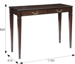 Консоль Васко В 91Н темно-коричневый/патина от фабрики Mebelik