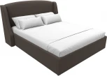Кровать интерьерная Лотос 160 (Коричневый/Рогожка) Лига Диванов арт.123110