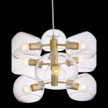 Подвесная люстра ST Luce Calmare SL434.203.09 (220V, на проводе, шарики, молекулы)