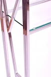 Консольный стол AllConsoles 1092-CS clear серебряный