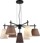 Подвесной светильник (13032/7P Black) Indigo Abbinare V000534 (220V, на тросе)