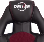 Кресло DRIVER (22) (Искусственная кожа,Ткань /Черный,Бордовый)