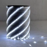 Гирлянда Роса Про 20м белая 24В, 200 LED, провод прозрачный ПВХ, IP65 Laitcom RPro200-20m-1W