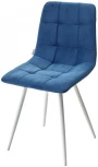 Стул UNO 25 СИНИЙ #29, велюр / БЕЛЫЙ