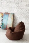 Кресло мешок Dreambag Груша Коричневый Велюр (L, Классический) 5022911