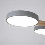 Потолочная люстра Wi-Fi на штанге Turna L6 Grey By ImperiumLoft Turna-B01 (LED, 220V, голосовое управление, умный дом - Алиса)