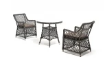 Обеденная группа плетеная, цвет графит 4SIS Эспрессо-80 L ECL2T1-3-SET graphite