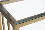 Консольный стол Garda Decor 47ED-CST072GOLD (Золото/Золото,Прозрачный)