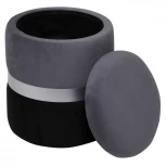 Пуф Dreambag Аризона Серо-Черный (Серебро) 13671