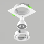 Светильник встраиваемый MR16/GU10 max 1x12Вт Lightstar Singo Base 011615