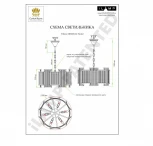 Подвесная люстра iLamp Tribeca MD0276-6C Nic (220V, хрусталь, на цепи, круглые)