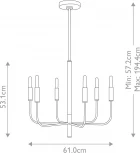 Потолочная люстра на штанге Feiss Brianna FE-BRIANNA6-BB (220V, свеча)