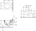 Унитаз подвесной Serel Smart SM25SL с микролифтом