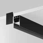 Алюминиевый профиль накладной-подвесной 35x51 черный 2 м, ALM-3551-B-2M Maytoni 633011