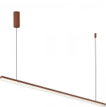 Подвесной линейный светильник ST Luce SL1018 SL1018.613.01 терракотовый/прозрачный LED 1*32W 4000K (220V, на тросе)
