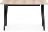 Стол деревянный Денвер Лофт 120 25 мм дуб делано светлый / черный матовый 513018 Woodville