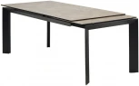 Стол CREMONA 180 HYDRA MOKA TL-52 матовая испанская керамика / черный каркас М-City