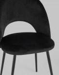 Стул велюр с ромбами черный Stool Group УТ000025812