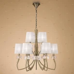 Подвесная большая люстра Mantra Loewe 4730 (220V, на цепи)