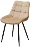 Стул MIAMI G062-03 светлый беж, велюр / черный каркас M-City 628M04290