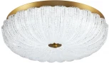 Потолочный светильник круглый Sonex Tesoro 7719/48L металл/стекло/прозрачный/золотой LED 48Вт 3000-6500K D400 IP20 пульт ДУ (220V, круглые)