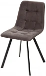 Стул CHILLI-Q SQUARE графит #14, велюр / черный каркас, 4 шт./1 к