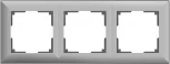 Рамка на 3 поста Fiore (серебряный) Werkel W0032206 (a051031)