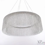 Подвесная люстра светодиодная APL LED Sicilia SH02.73.A.Ni.4000 (220V, хрусталь, на тросе)