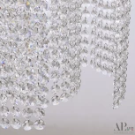 Подвесная люстра светодиодная с пультом APL LED Sicilia SH01.25.A.LED-DIM.Ni (220V, хрусталь, на тросе)