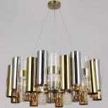 Подвесная люстра ILLUMICO IL0525-6P-79 BRASS (220V, на тросе)