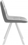 Стул DikLine 229 поворотный, B22 GREY, ножки белые