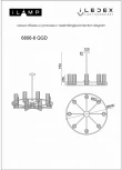 Потолочная люстра на штанге iLamp Evolution 6806-8 QGD (220V)