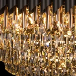 Подвесная люстра каскадная большая Loft It Eclair 10206/1000 (220V, хрусталь, на цепи)