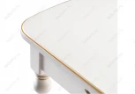 Стол Woodville Бевье молочный / золото 483900