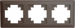 Рамка на 3 поста (коричневый) Stekker Катрин 39819