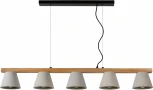 Подвесной светильник Lucide Possio 03413/05/41 (220V, бук, на тросе, круглые)