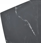 Стол FOGGIA 140 KL-116 Черный мрамор матовый, итальянская керамика/ черный каркас М-City