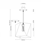 Подвесной светильник Lucia Tucci Narni 1943.1 Shampagne (220V, на проводе)