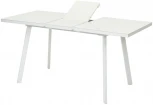 Стол ФИН 120 Латте, стекло/ Белый каркас М-City
