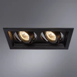 Встраиваемый точечный светильник Arte Lamp Canis A6661PL-2BK (220V)