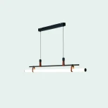 Подвесной светильник iLedex Zoom 9498P-32W-3000K BK-BR-WH