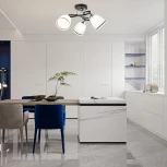 Потолочная люстра на штанге Arte Milano AMALFI-325885 325885/3A BK+CR (220V)