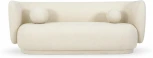 Диван Lucca ОГОГО (арт.786663), (Ткань,Рогожка,Букле/Белый)