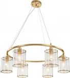 Подвесная люстра 13022/6P Brass Indigo Dante V000405