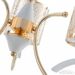 Подвесная люстра Arte Milano Florentia-9787 309787/3 Wh/Gd (220V, на цепи)