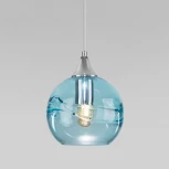 Умный подвесной светильник Eurosvet Lotus 50221/1 голубой (220V, на проводе, шар)